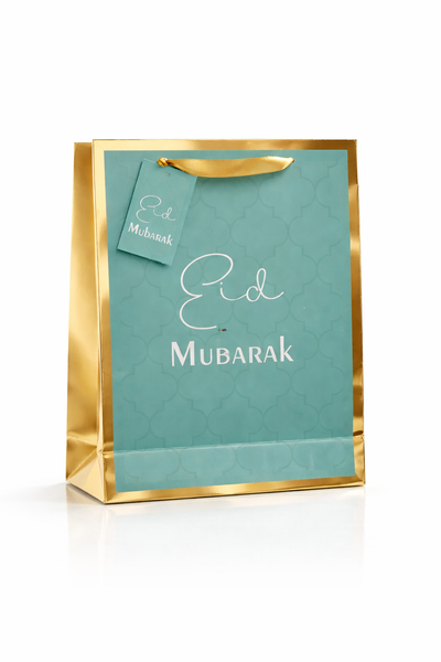 Eid Mubarak Party Gift Bag - Green & Gold
