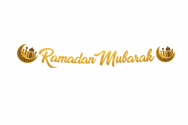 Ramadan Mubarak Banner Ramadan ( Gold)  Party Decorations