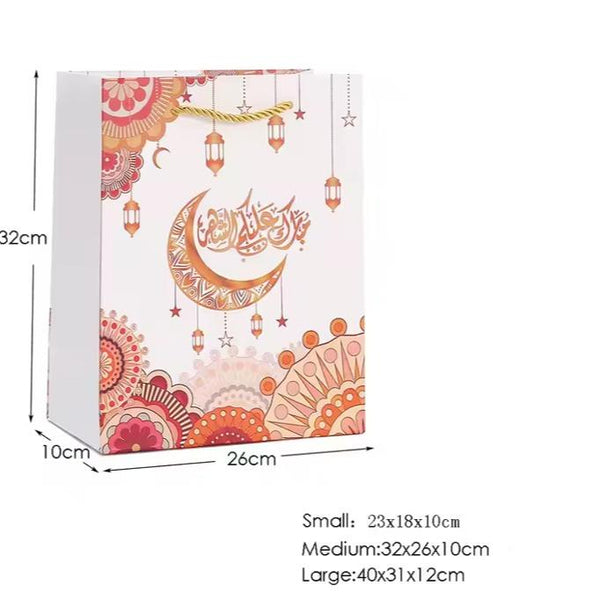 1x Ramadan Mubarak Moon Paper Bags(Large )