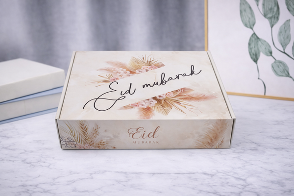 Eid Mubarak Treat Box –Boho Chic Grass Floral Gift Box-(Pack1)