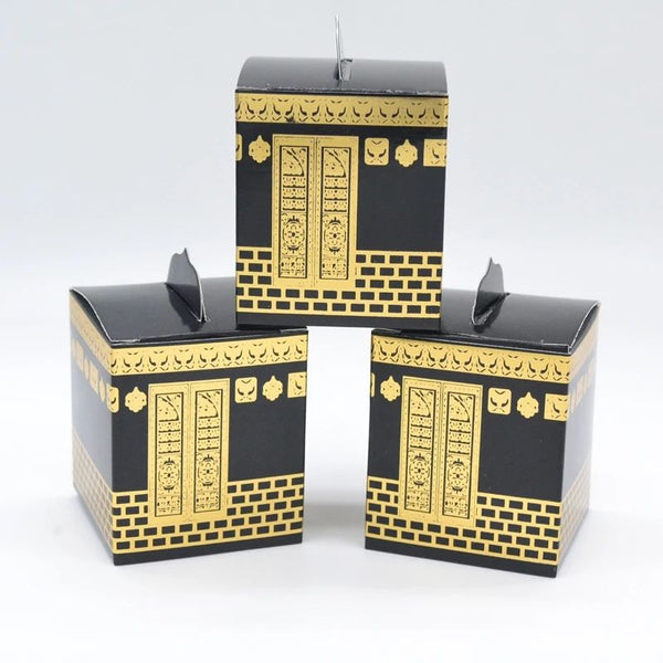 Black Mubarak Favour Boxes Mini Islamic Gift Box Umrah Hajj Eid Party Decor