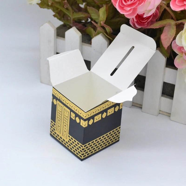 Black Mubarak Favour Boxes Mini Islamic Gift Box Umrah Hajj Eid Party Decor