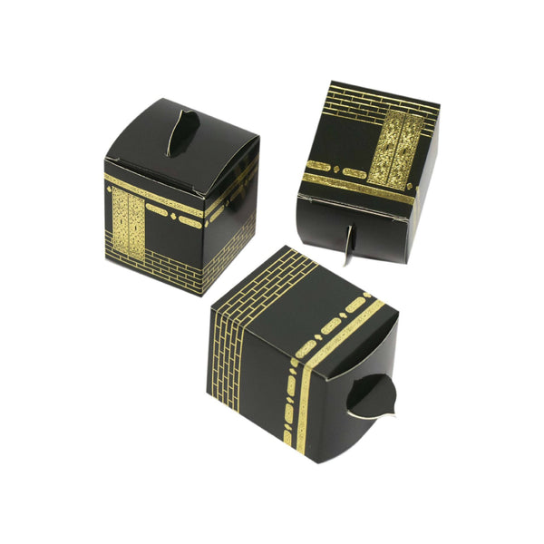 Black Mubarak Favour Boxes Mini Islamic Gift Box Umrah Hajj Eid Party Decor