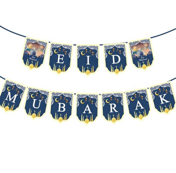 Eid Mubarak Hanging Garland Eid Paper Bunting