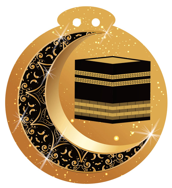 Kaaba Gold & Black Medium (5 pcs) Hanging Circles