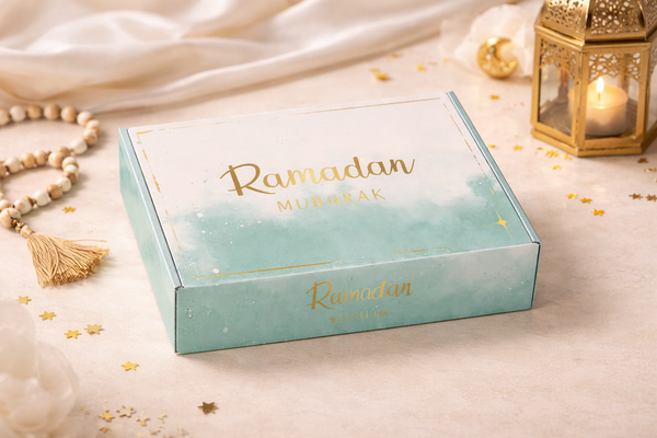Ramadan Mubarak Gift Box – Empty Pastry & Dessert Box (Pack 1)
