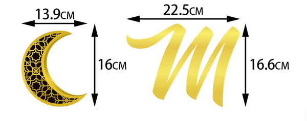 Ramadan Mubarak Banner Ramadan ( Gold)  Party Decorations
