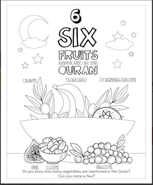 One to Ten Of Islam a unique coloring book