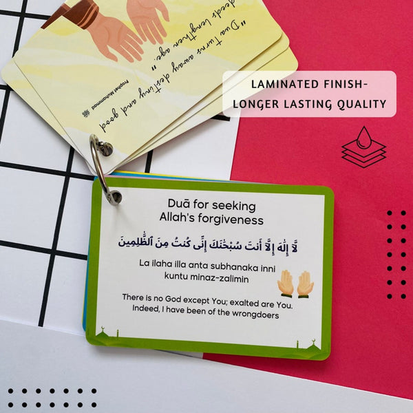 Daily Dua Cards, Islamic Flash Cards
