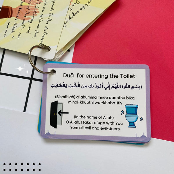 Daily Dua Cards, Islamic Flash Cards